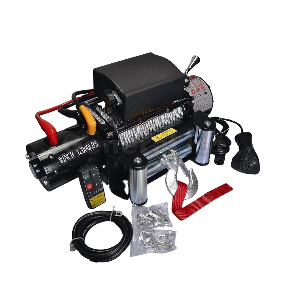 12000 LBS 12v 24v powerful 4x4 electric ATV winch