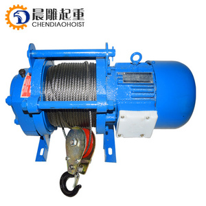 Factory Price 220v 380v Wire rope pulling electric winch Heavy duty electric winchsingle phase ac electric winch motors