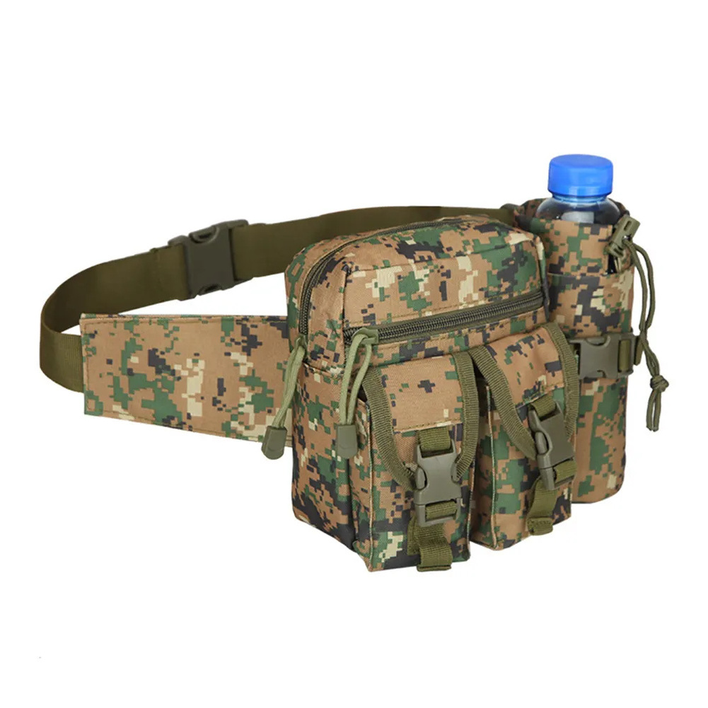 Tactical Camouflage Fanny Pack for Men Outdoor Cycling Travel Climbing Hunting Bag Tactical Belt Pouch Waterproof Waist Bag