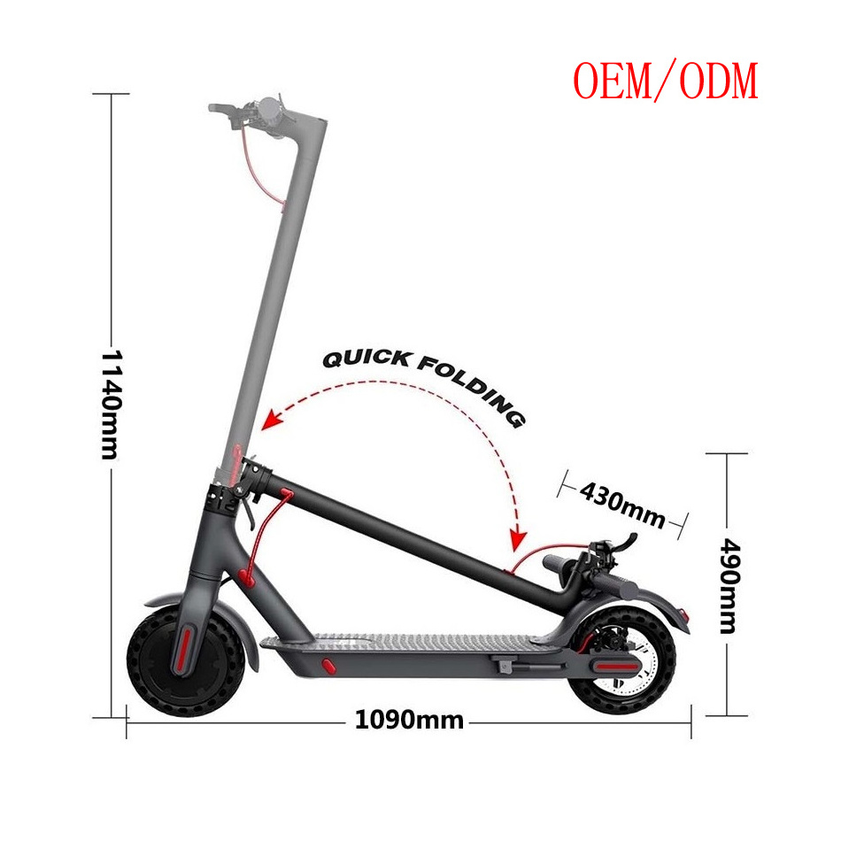 Foldable Electric Scooter Up To 30 KM/H 36V Carbon Steel Frame Electric Scooter Adults Lady Commute E Scooter to Work