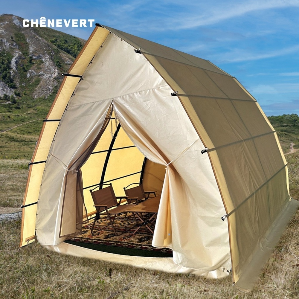 Outdoor Waterproof Canvas Safari Tent For Accommodation Hotel Dome Canvas Stretch Tent Luxury Hotel Wedding Tents