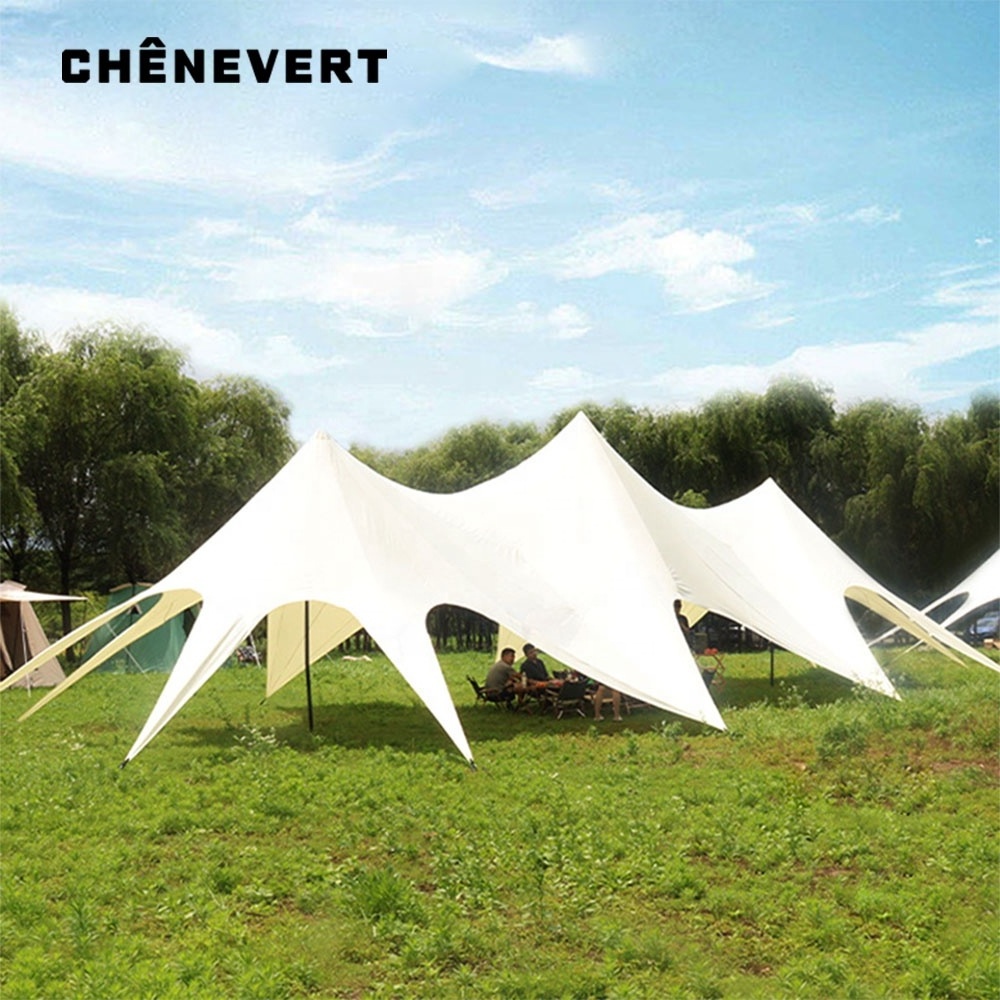 High quality Tent Three Peaks Double Peaks Cloud Top Super Waterproof Outdoor Camp Group Construction Activities Canopy Tent