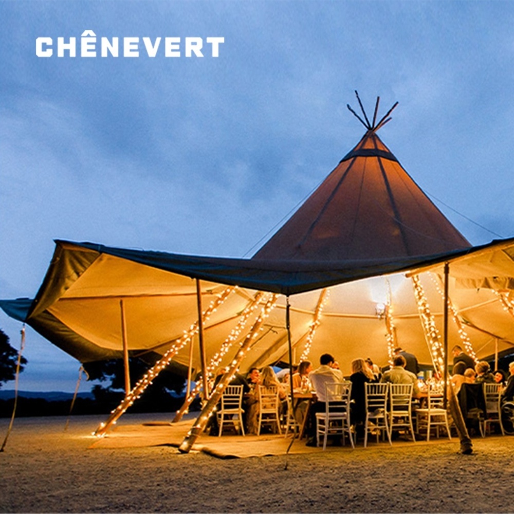 Glamping Luxury Beach Party Tipi Outdoor Waterproof Safari Wedding Tent Glamping Luxury Beach Party Tipi Safari Wedding Tent