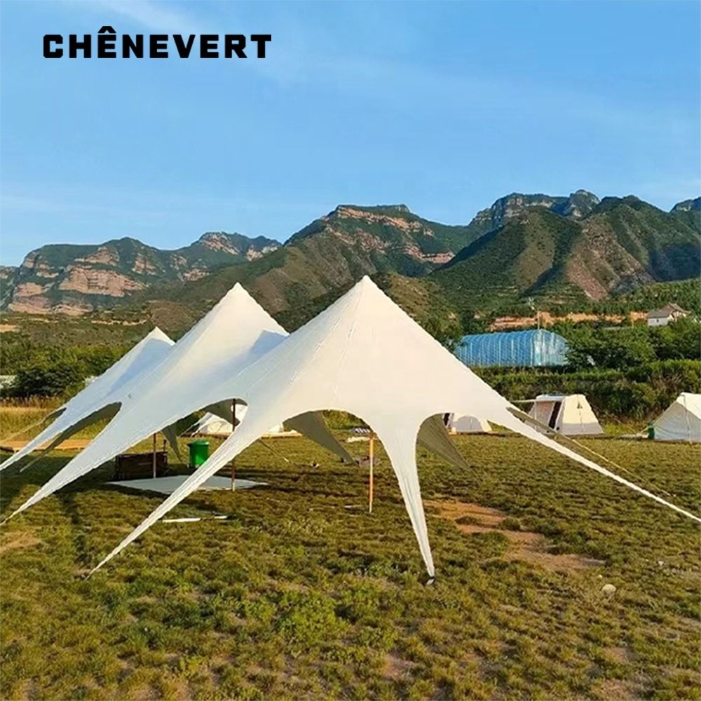 High quality Tent Three Peaks Double Peaks Cloud Top Super Waterproof Outdoor Camp Group Construction Activities Canopy Tent