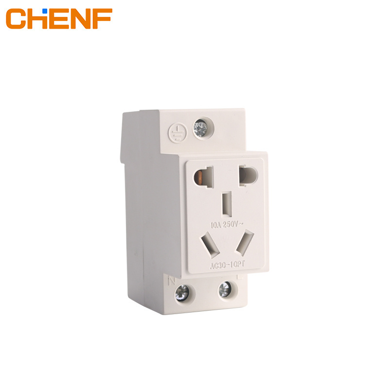 Universal Power Electric Switch 10A 16A 250V Multifunction 2 3 4 5 Holes Din Rail Mounted Modular Socket