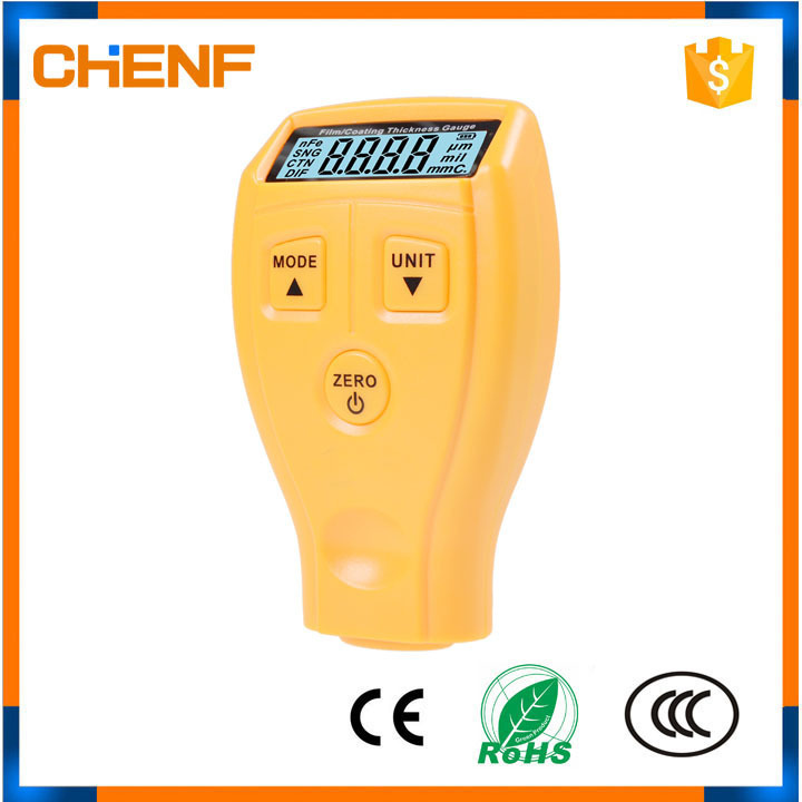 Portable thickness meter LCD digital display plastic film car paint coating thickness gauge