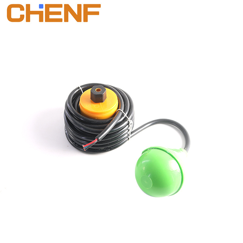 High Quality Electric Cable Bulb Type Float Level Switch Fluid Ball Switch For Water Pump with customized long wire