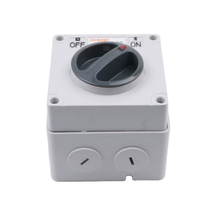 56SW series switch 1P 2P 3Pole 4P 10A 16Amp 20A 50A 63A Square Manual Changeover Waterproof Isolating Switch Australia Switch