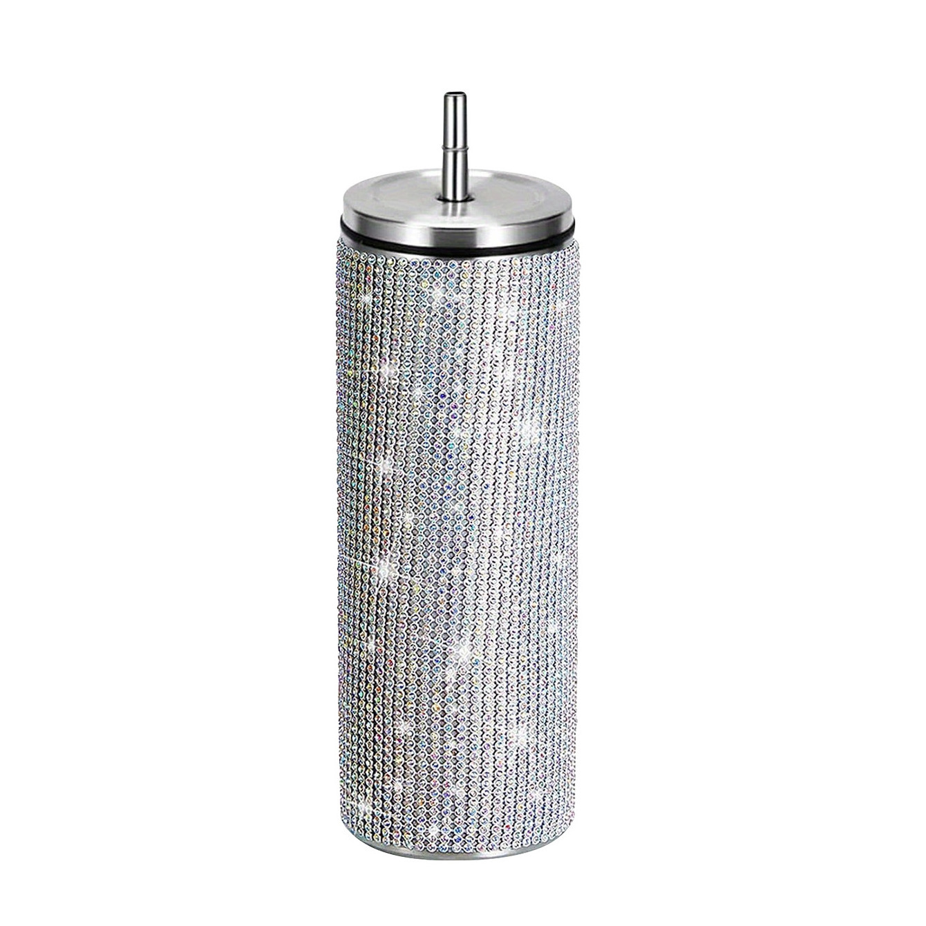 Diamond Water Bottle Thermos cup with straw 20oz Rhinestone Stainless Steel Thermal Bottle Water Bottle for Women Girls Gifts