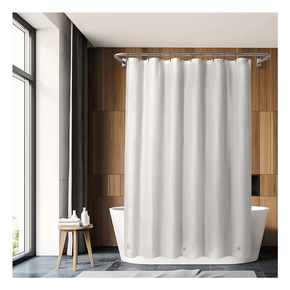 CF BCPE18-W Hot Selling Bathroom Curtain plus Shower Curtains AIKEHAN Wholesale Unique Fabric Shower Curtain for Bathroom