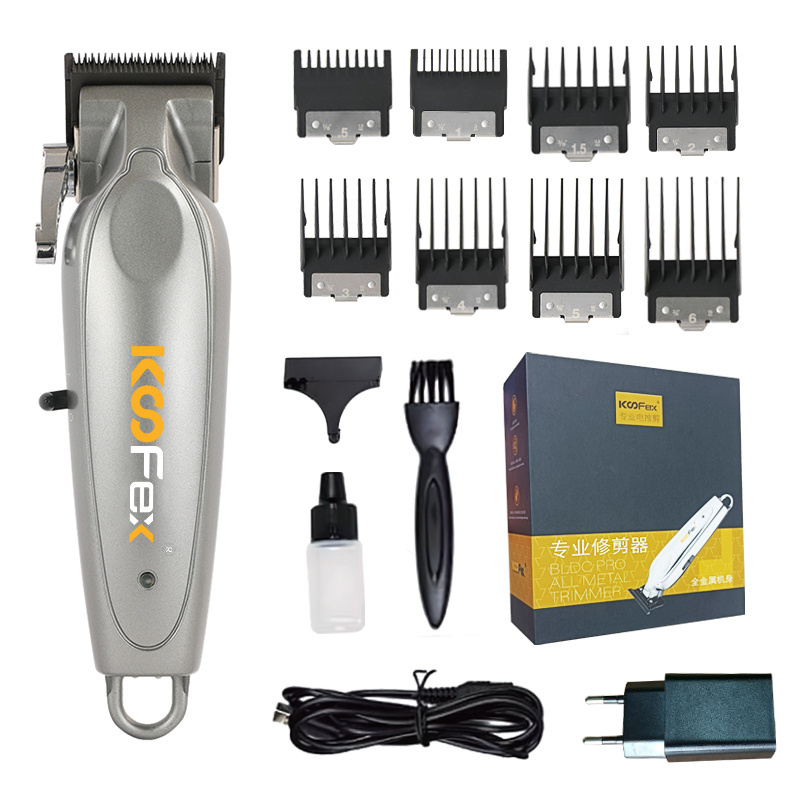 Chenfeng Factory Black Graphite Blades All Metal Brushless Motor Hair Clipper