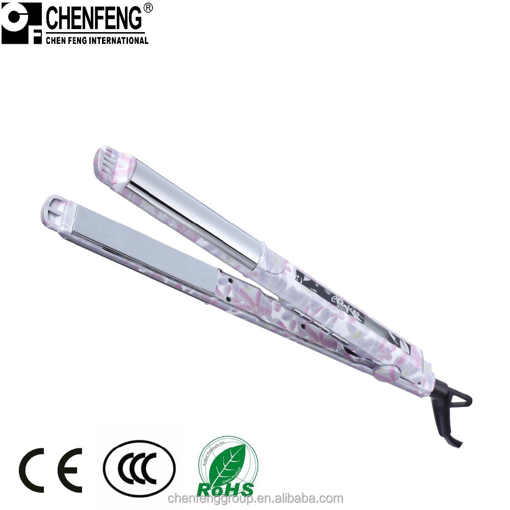 Professional Ceramic Tourmaline Temperature Control Hair Straightener With Smart Digital Display Hair Straightener Flat Iron