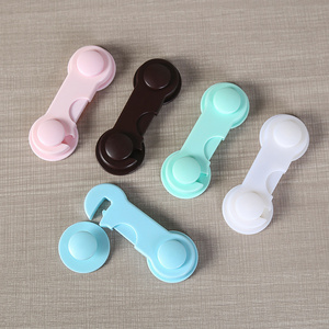 Baby products Child safety lock wardrobe door protective lock to prevent pinching hands solid color safety short lock