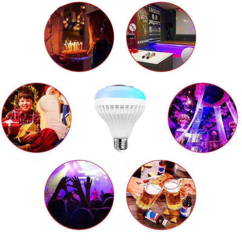 Multi-function smart bulb speaker led music colorful RGB home atmosphere singing smart connected APP music bulb