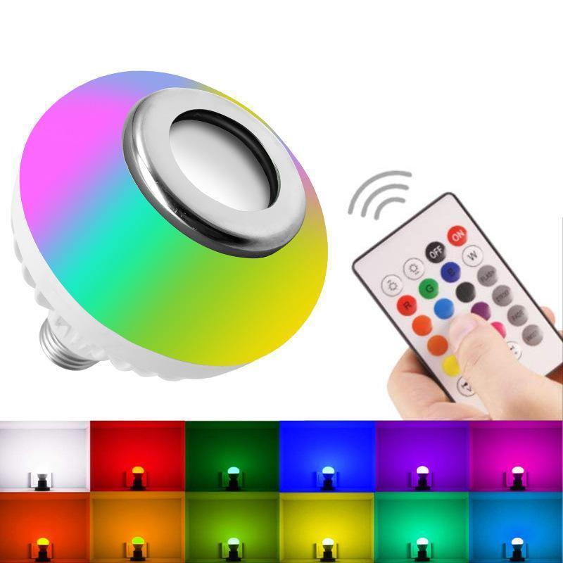 Multi-function smart bulb speaker led music colorful RGB home atmosphere singing smart connected APP music bulb