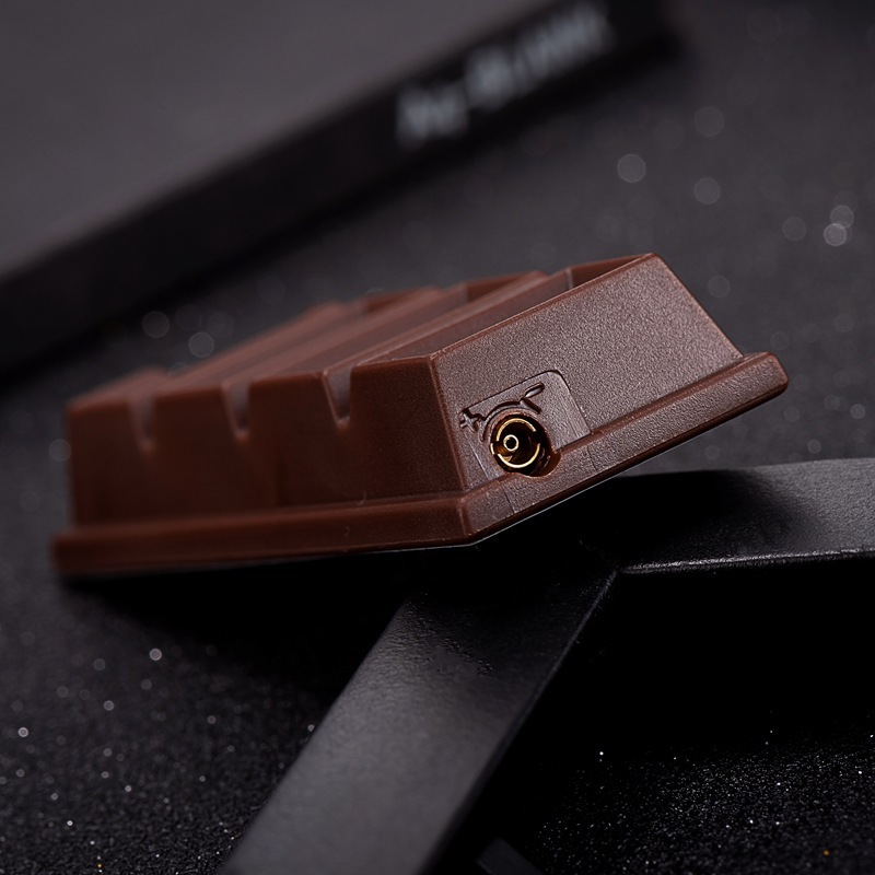 Creative chocolate shaped cigarette lighter Personalized electronic inflatable reusable cigarette lighter