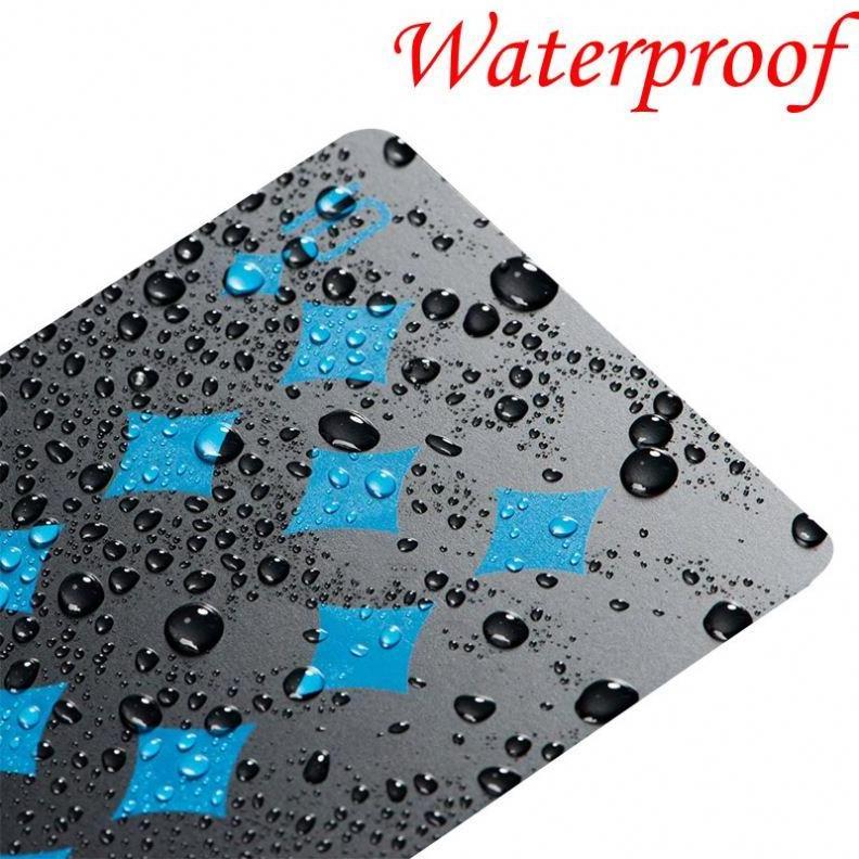 Hot Sale Creative Gift Durable Frosted Poker High Quality Plastic PVC Poker Waterproof Black Playing Card Wholesale