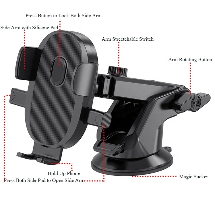 Silicone Suction Cell Phone Holder Adhesive Mount Mobile case Compatible Hands Free Mobile Phone Holder for Samsung Fold 5