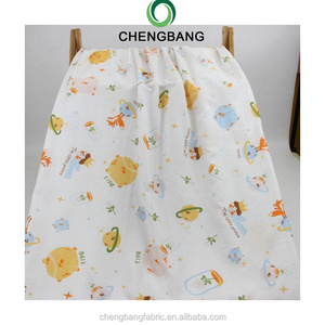 Custom Design High Quality 100 Cotton Double Layers Printed Muslin Fabric for Baby