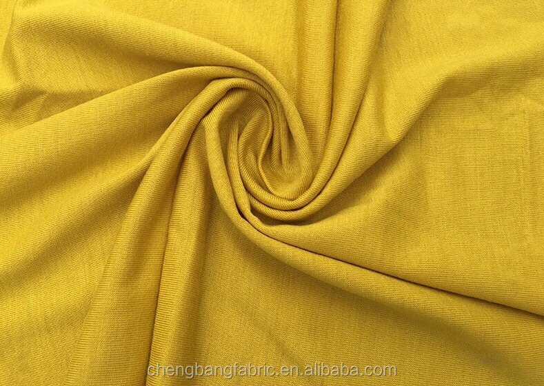 Ready to Ship Wholesale 95% Bamboo Fiber 5% Spandex Soft and Anti-Bacteria Jersey Fabric