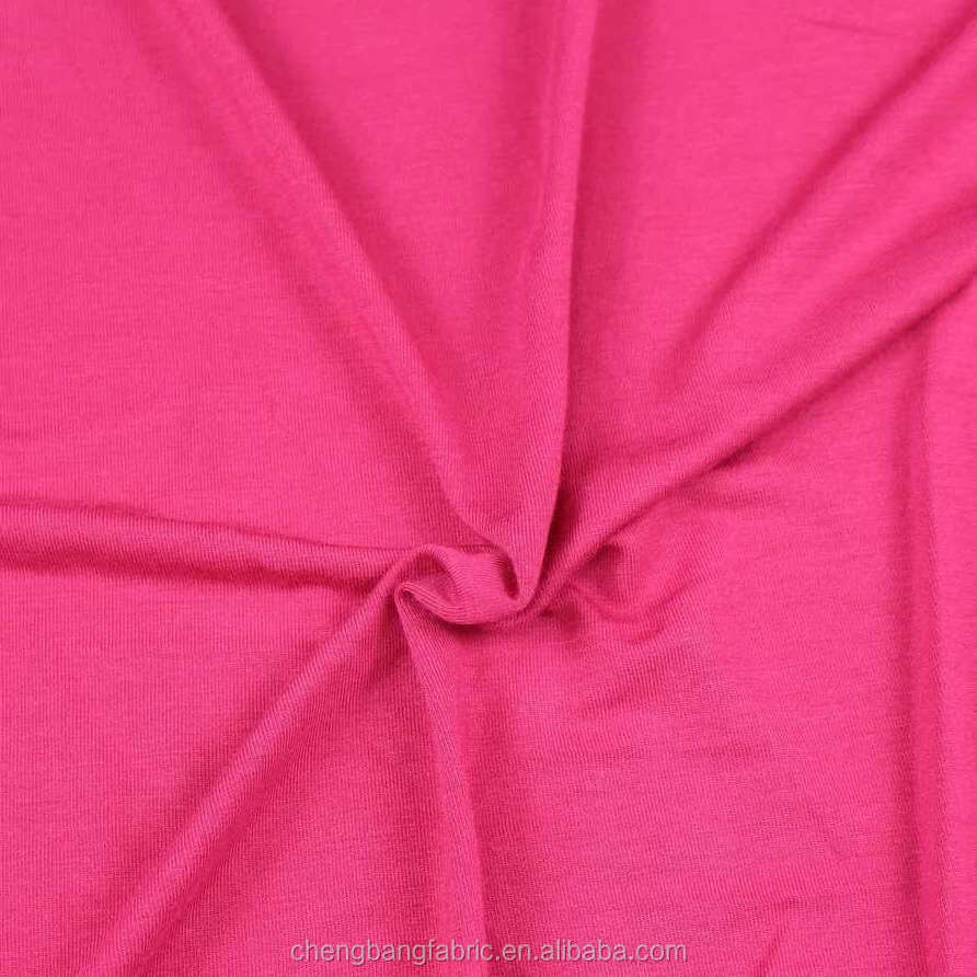 Ready to Ship Wholesale 95% Bamboo Fiber 5% Spandex Soft and Anti-Bacteria Jersey Fabric