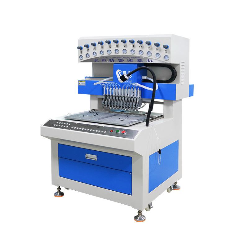 Automatic 12 Colors Silicone Label Machine Enlarged  Liquid Dispenser Machine Soft PVC Machine