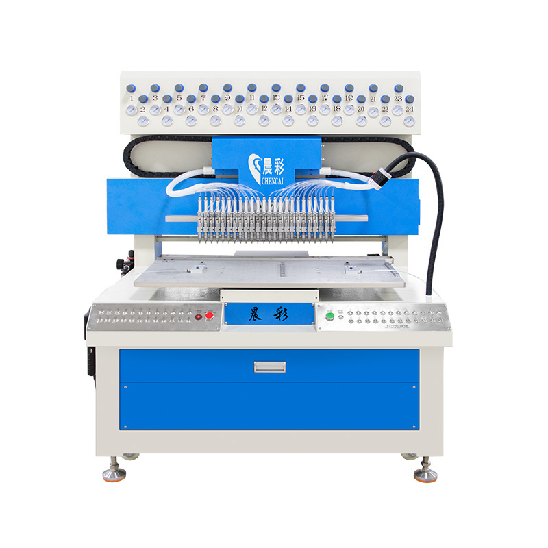 Automatic 24 Color Customized Rubber Patch Making Machine Silicone PVC Dispenser Machine Pvc Patch Machine