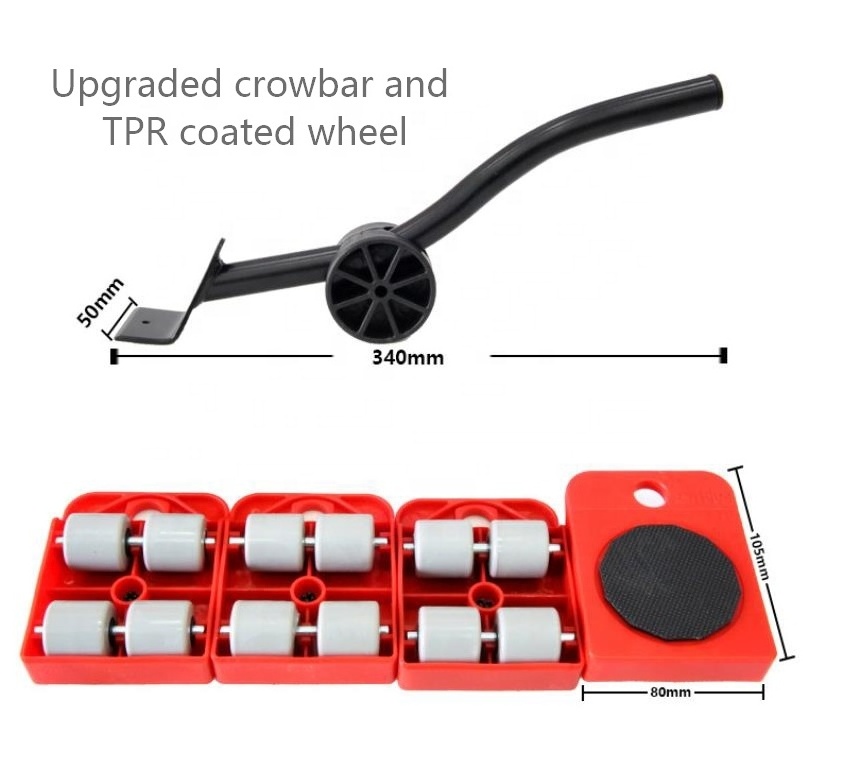 Customizable Reinforced And Thickened Iron Four Wheels Portable Furniture Universal Wheel Mover