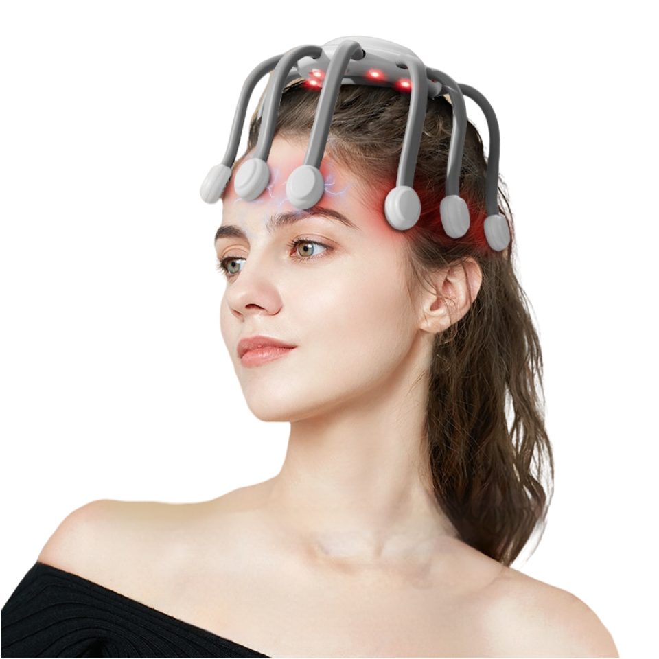 Electric Octopus Head Massage Relax Scalp Promotes Blood Circulation Grows Hair Relieves Fatigue Headache