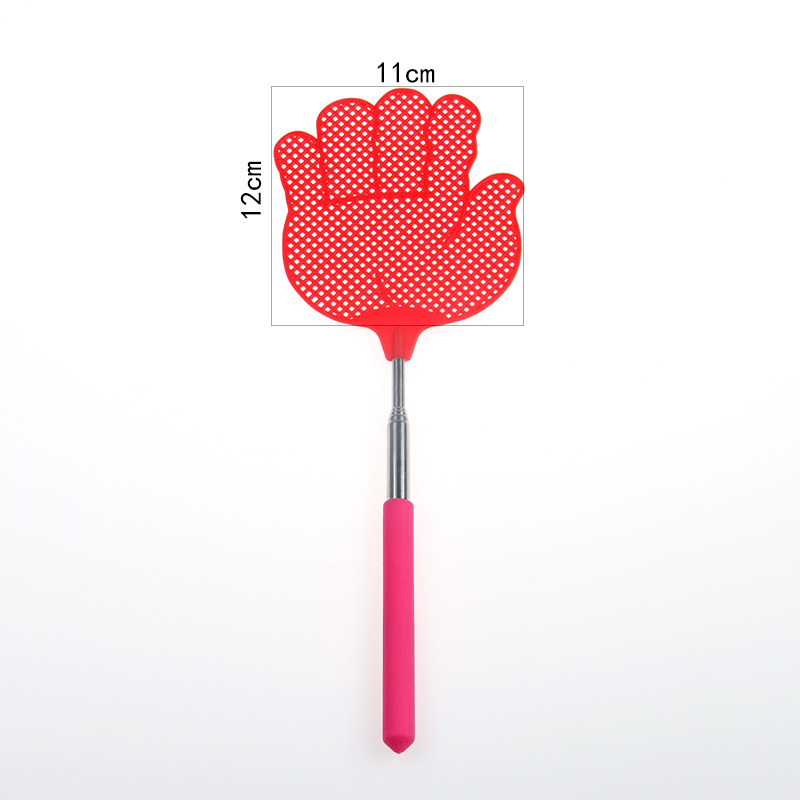 Cheap Durable Cute Extendable  Fly Telescopic Fly Swatter Heavy Duty Plastic Fly swatter with Extendable Stainless Steel Pole