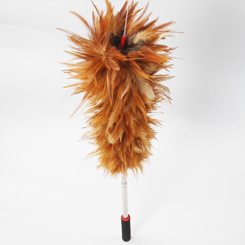 Factory price automotive cleaning brush 2022 gloss  hot sale customizable package  color handle  retractable feather duster