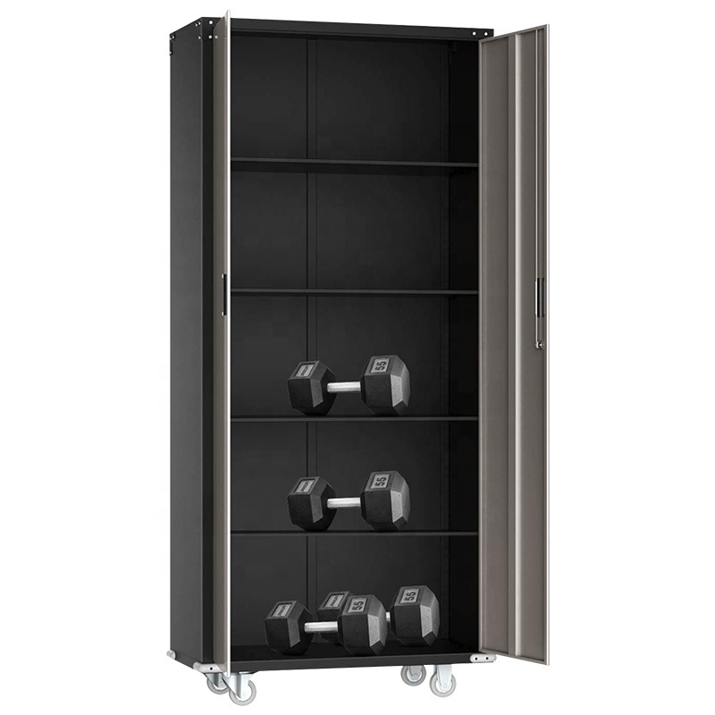 Steel Storage Cabinet Metal Cabinets with Doors and Adjustable Shelves for Garage Kitchen Office and Laundry Room