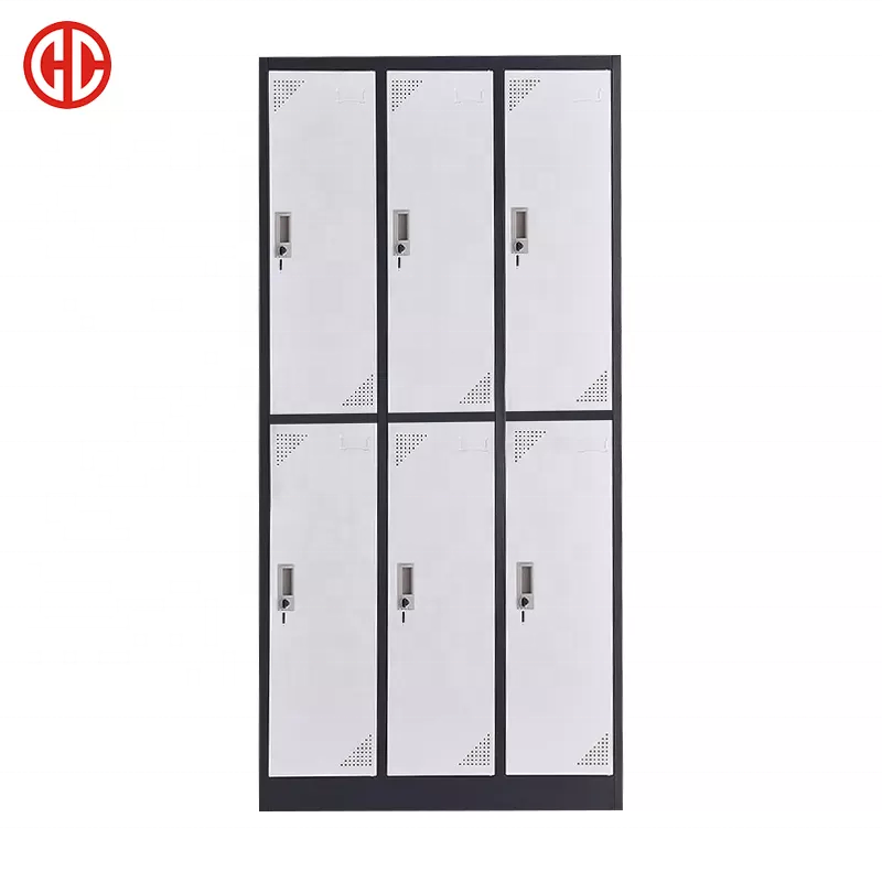 Armadietto armario ropero casiers loker lockable students office school gym staff work storage cabinet metal steel 6 door locker