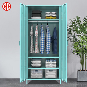 Wholesale steel storage  School home Lockers Metal file Cabinet locker GYM Center Colorful  2 Door Metallic Cupboard armoire