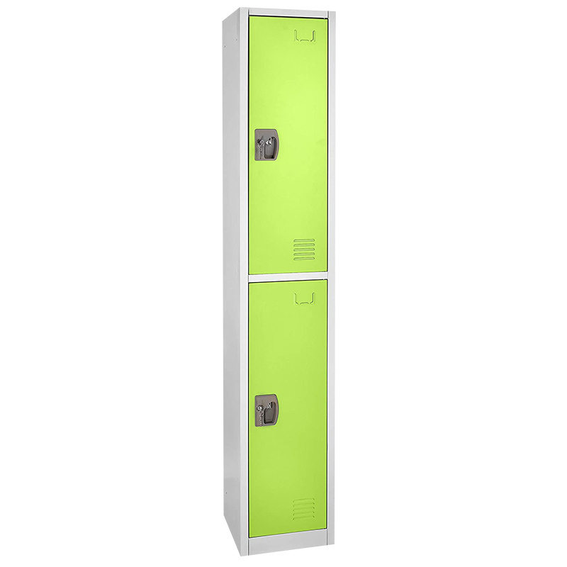 knock down structure metal steel  locker  green color metal locker big storage metal steel 2 door locker