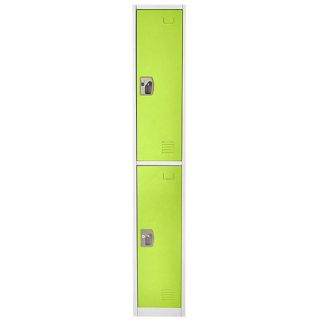 knock down structure metal steel  locker  green color metal locker big storage metal steel 2 door locker