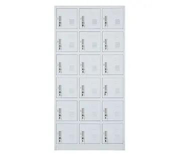 knock down Structure Mini Door Iron Compartment Locker 18 Separation Metal Storage cabinet 18 door metal steel locker