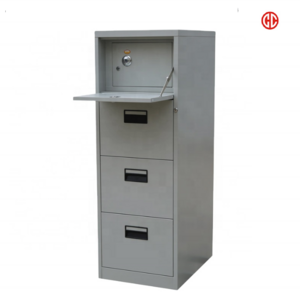 Metal file cabinet office 4 drawer lateral storage steel filing cabinet with safety bar lock