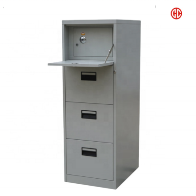 Metal file cabinet office 4 drawer lateral storage steel filing cabinet with safety bar lock