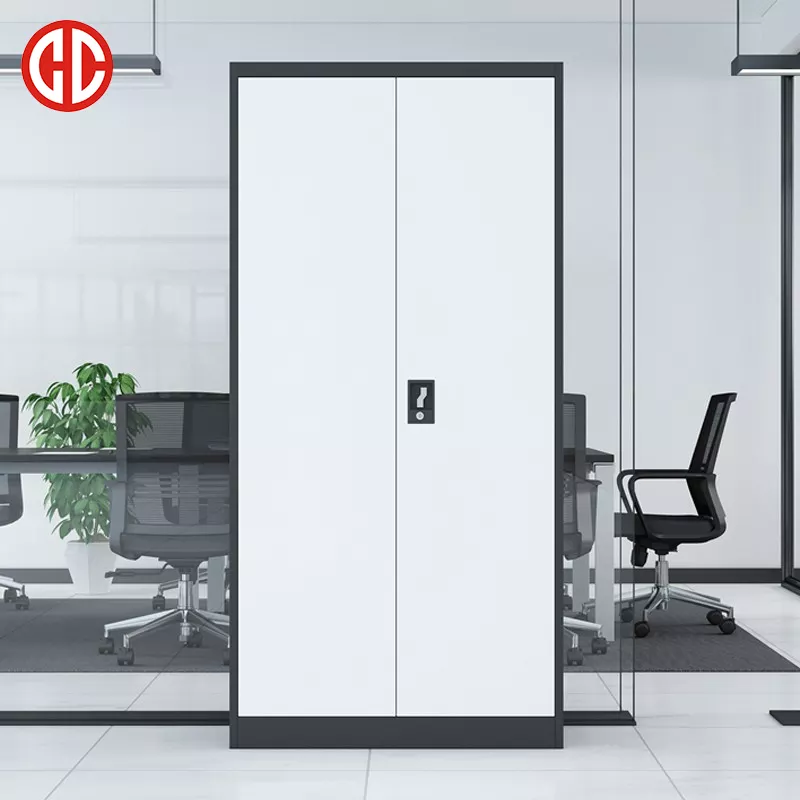 Armoire metallique Steel Cupboard Lockable Office Storage Cabinets With 2 Door Modern Design Iron Cupboard Filing Cabinets