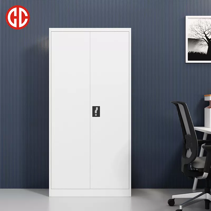 Armoire metallique Steel Cupboard Lockable Office Storage Cabinets With 2 Door Modern Design Iron Cupboard Filing Cabinets