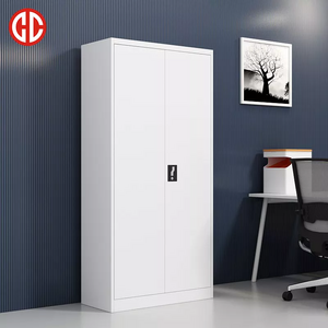 Armoire metallique Steel Cupboard Lockable Office Storage Cabinets With 2 Door Modern Design Iron Cupboard Filing Cabinets