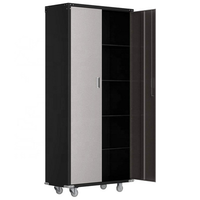 Steel Storage Cabinet Metal Cabinets with Doors and Adjustable Shelves for Garage Kitchen Office and Laundry Room