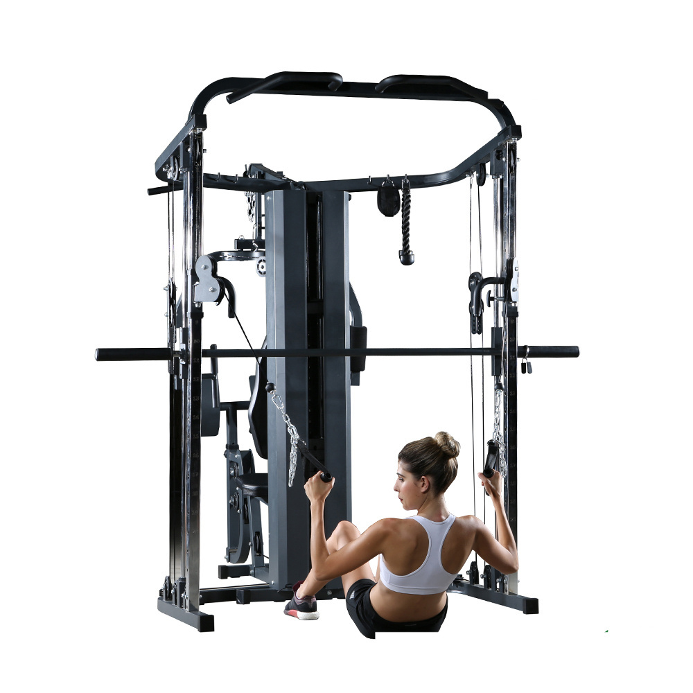 Cheap home gym smith machine gym squat rack for home use mutli function station