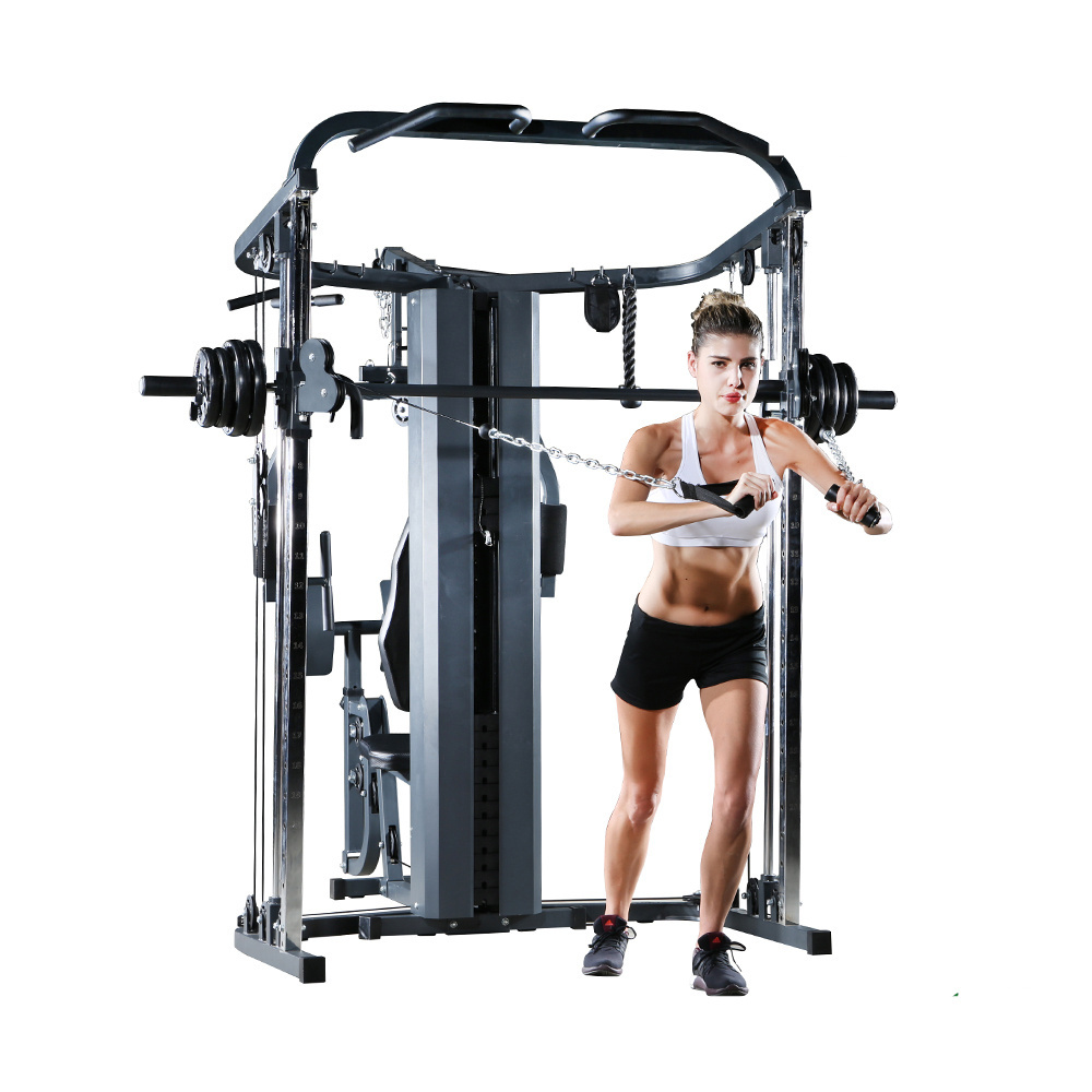 Cheap home gym smith machine gym squat rack for home use mutli function station