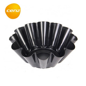 Nonstick Pound Cake Pans Carbon Steel Bundt Cake Deep Baking Tray Rolling Round Cake Mold Fluted Tube Plate