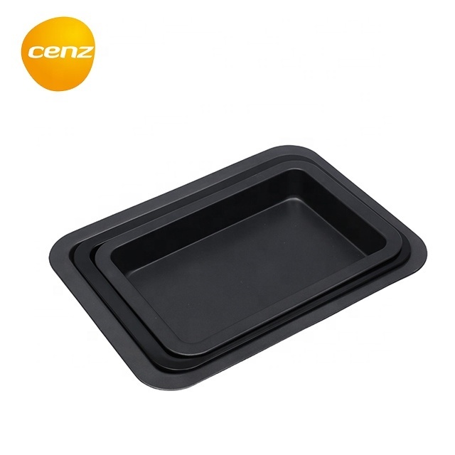 Nonstick Deep Baking Pan Sets Carbon Steel Crispy Roasting Cake Mold Tray Rolling Cake Plate Bakery Sheet Pan Commercial Bakery