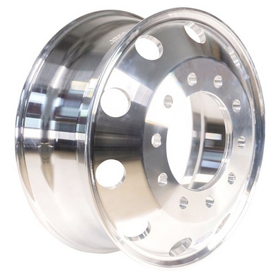 22.5 X 8.25 Truck/Bus Wheel Rim Forged Aluminum Hub Outside Polished Fit Front