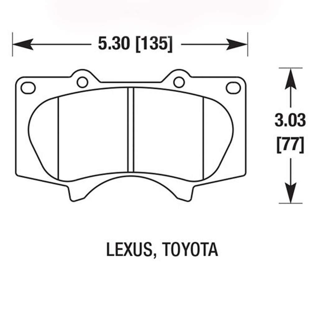 FRONT NEW Premium carbon Ceramic Disc Brake Pad D976 for Toyota 4 RUNNER  FJ CRUISER HILUX