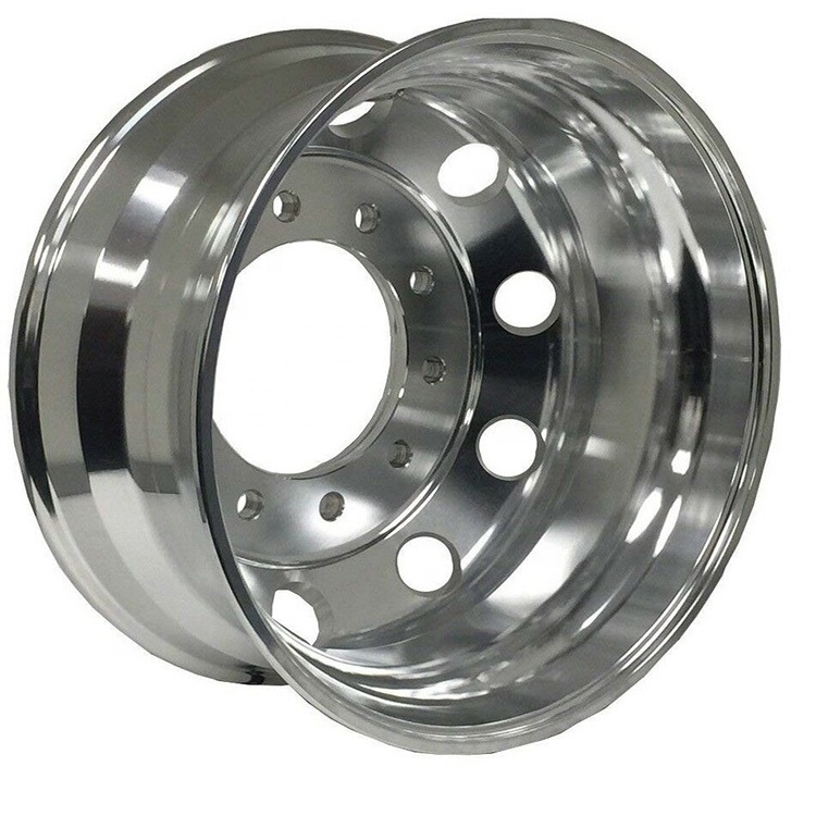 22.5 X 8.25 Truck/Bus Wheel Rim Forged Aluminum Hub Outside Polished Fit Front